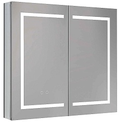 Aquatek Зеркало-шкаф 80 AQ7804-MLC с круговой подсветкой – фотография-1