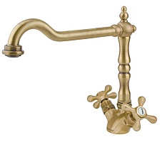 Florentina Смеситель "Тау AV" бронза для кухонной мойки