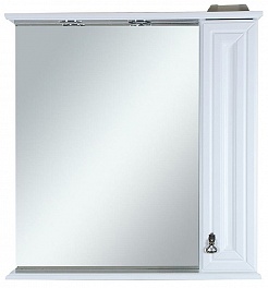 Misty Зеркало-шкаф для ванной Лувр 85 R белый – фотография-1