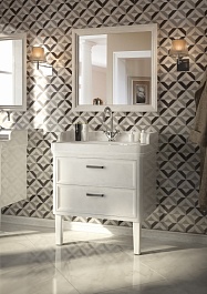 Kerama Marazzi Тумба с раковиной Pompei 60, 2 ящика, белая – фотография-5