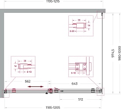 BelBagno Душевой уголок Soft Close-2 SOFT_CLOSE-2-AH-1-120/100-C-Cr 120x100 профиль хром стекло прозрачное – фотография-12