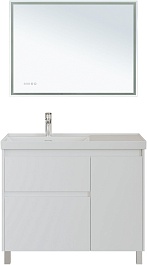 Aquanet Тумба с раковиной Nova Lite 2.0 100 L белая – фотография-16