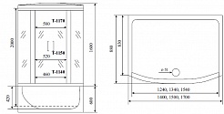 Timo Душевая кабина Standart Т-6670 Black – фотография-2