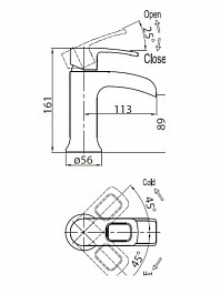 BelBagno Смеситель для раковины VERSA VER-LVM-CRM – фотография-2