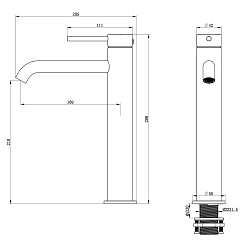Oliveeka Смеситель для раковины Y OL-88239017-BN никель матовый – фотография-2