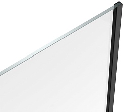 Teymi Шторка на ванну Timo 70x140 профиль черный матовый стекло прозрачное – фотография-3