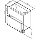 Am.Pm Тумба с раковиной Gem 75 белый глянец – картинка-24