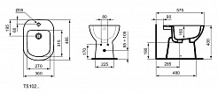 Ideal Standard Биде напольное Tempo T510201 – фотография-4