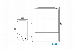 Royal Bath Душевая кабина RB 8100BP6-WT-L – фотография-2