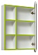 Runo Зеркальный шкаф Капри 55 салатовый – фотография-9