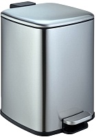 WeltWasser Ведро для мусора WW Berg MT 6L сталь матовая