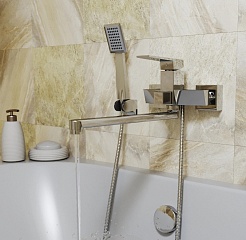 Mixline Смеситель для ванны и раковины 35k ML20-02 "Quadro" – фотография-5