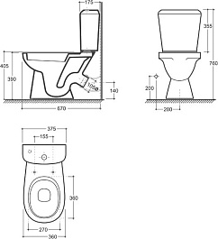 Керамин Унитаз-компакт Нео 4810531150947 – фотография-2
