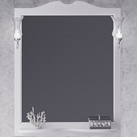 Opadiris Зеркало для ванной Валери 85 белое матовое