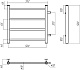 Terminus Полотенцесушитель водяной Аврора П4 500x500 БП320 хром – картинка-6