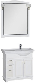 Aquanet Мебель для ванной "Луис 90" R белая (169455) – фотография-1