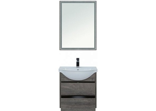 Aquanet Тумба с раковиной Сидней 60 дуб рошелье – картинка-5