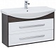 Aquanet Мебель для ванной Остин 120 белая/дуб кантербери – фотография-13