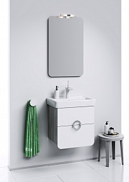 Aqwella Мебель для ванной Аликанте 55 с зеркалом – фотография-3