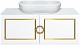 Brevita Мебель для ванной Steffany 105 белая/золото – фотография-11