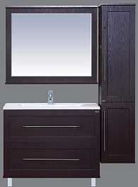 Misty Пенал для ванной Марта 35 венге R с б/к – фотография-2