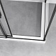 Vincea Душевой уголок Slim-N 110x80 VSR-4SN8011CLB профиль черный стекло прозрачное – картинка-12