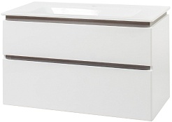 Ceruttispa Тумба с раковиной Романья grey 100 подвесная – фотография-1