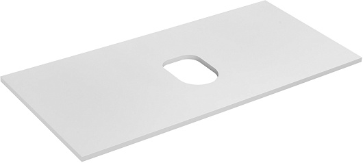 Акватон Мебель для ванной с белой столешницей Либерти 100 Одри Soft дуб эльвезия – картинка-9