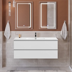 BelBagno Тумба под раковину Kraft 120 подвесная Bianco Opaco – фотография-10
