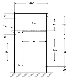 BelBagno Тумба под раковину Kraft 60 напольная Bianco Opaco – фотография-17