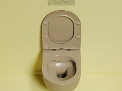 Ceramicanova Подвесной унитаз Modena Rimless CN6063MC капучино матовый – фотография-3