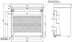 Aquanet Тумба под раковину Nova Lite 85 белая глянцевая – фотография-10