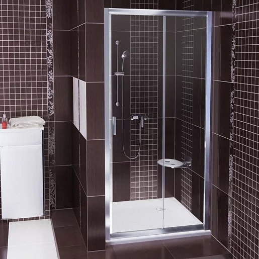 Ravak Душевая дверь в нишу BLDP2-100 Transparent, профиль блестящий – фотография-2