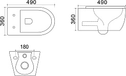 Azario Унитаз подвесной Geno AZ-2196-D безободковый белый – фотография-14