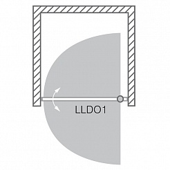 Roltechnik Душевая дверь LLDO1/900 transparent – фотография-6