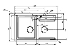 Iddis Мойка гранитная Vane G V21B782i87 черный – фотография-2
