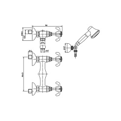 Paini Смеситель для душа Ornellaia 87CR509 хром CROMO3 (CR) – фотография-3