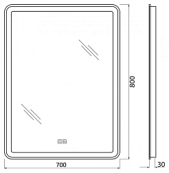BelBagno Мебель для ванной Albano 70 напольная Bianco Lucido – фотография-17