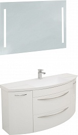 De Aqua Мебель для ванной Лонг 140, зеркало Экстра EXT V 150 – фотография-1