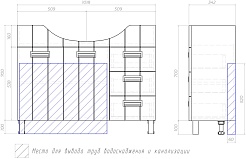Vigo Тумба под раковину Diana 105 – фотография-9