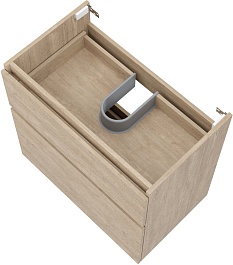 Teymi Тумба с раковиной Laina 75 дуб светлый – фотография-9