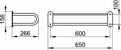 Keuco Полка с полотенцедержателем Universal 04975 – фотография-2