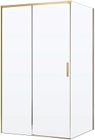 Vincea Душевой уголок Soft 2 130x90 VSR-3SO29013CLG профиль брашированное золото стекло прозрачное