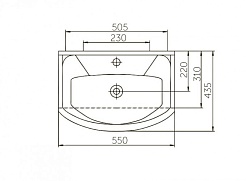Mixline Тумба с раковиной Прометей 65/82 белая – фотография-3