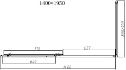 Vincea Душевой уголок Slim-N 140x80 VSR-4SN8014CLB профиль черный стекло прозрачное – фотография-7