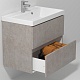 Водолей Мебель для ванной Best 70 подвесная белый камень – фотография-9