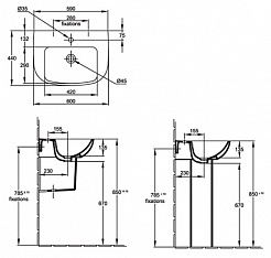 Jacob Delafon Раковина Odeon Up E4700 – фотография-8