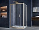 Vincea Душевой уголок Alpha 110x80 VSR-3AL8011CLG профиль брашированное золото стекло прозрачное – фотография-7