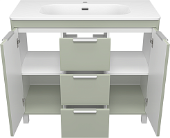 Brevita Мебель для ванной Risacca Pistachio 100 фисташковый – фотография-6