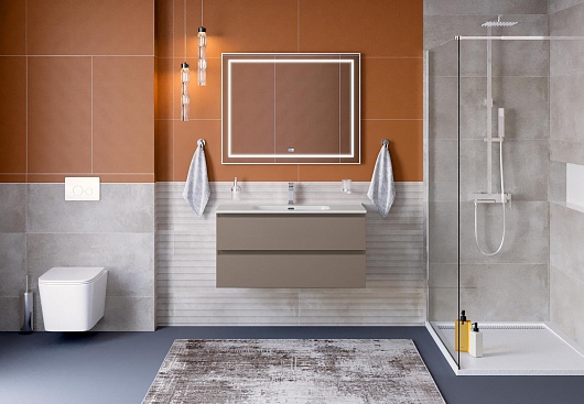 BelBagno Тумба под раковину Kraft 100 подвесная Бежевый матовый – картинка-11